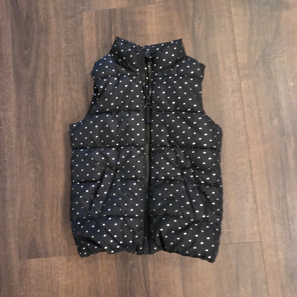 Old Navy Black Polka Dot Kids Vest
